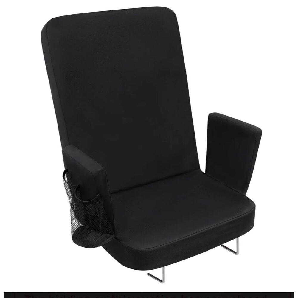 Stadium Seat with Back Support, Comfortable Padded Cushion, Folding Bleacher ...